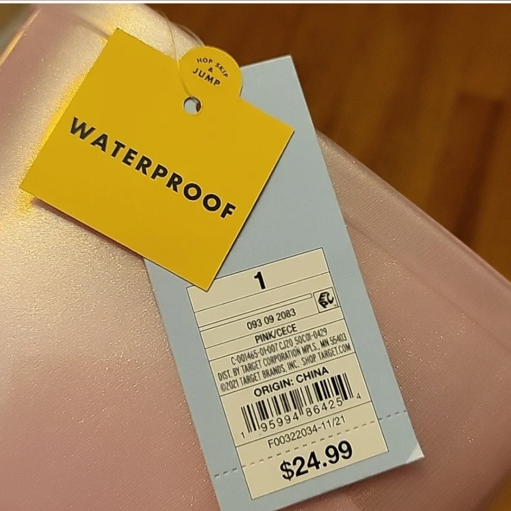 Cat & Jack Pink Waterproof  Rain Boots Size 1